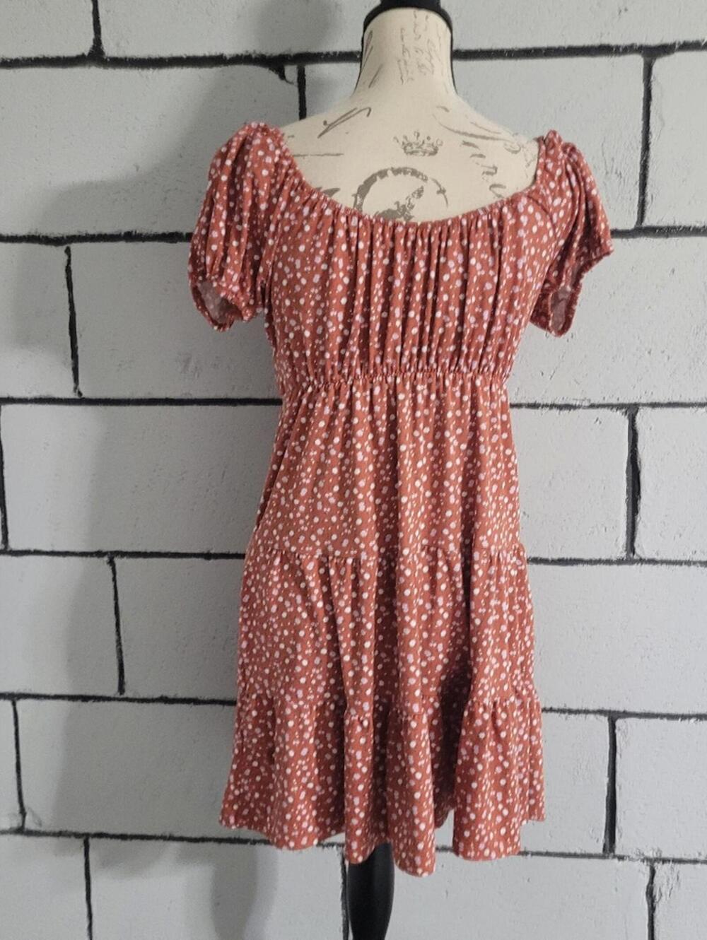 BUNDLE SALE! Hollister Blush Red Floral Baby Doll Dress Sz S - Picture 4 of 6